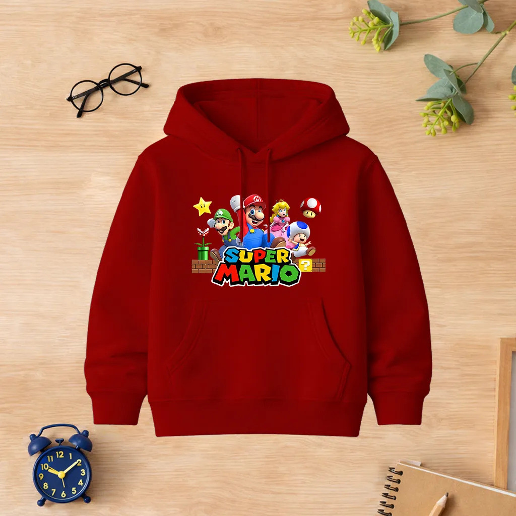 Moletom Infantil Juvenil Flanelado S Mario Blusa De Frio