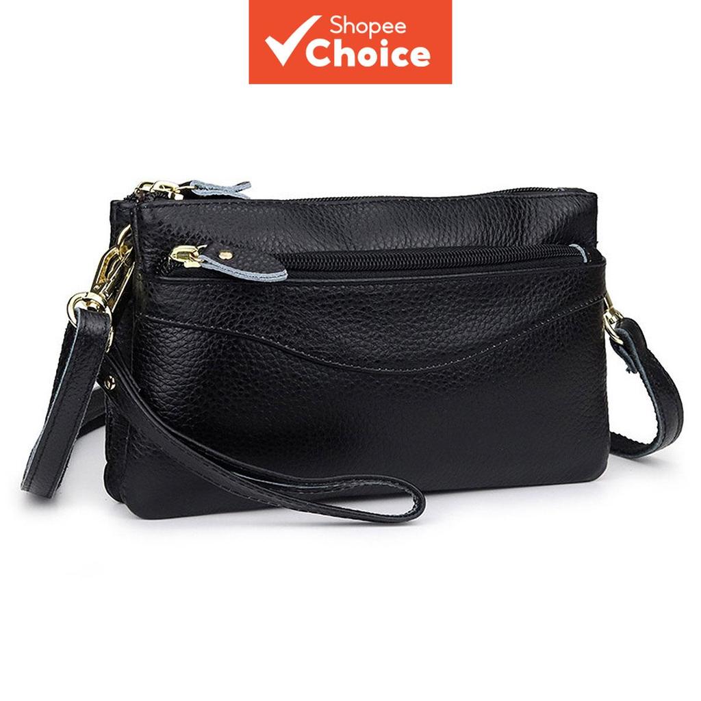 Bolsa Tiracolo Feminina de Couro Legítimo Pequena, Transversal, Casual, Bolsa de Mão, Embreagem de Pulso, Bolsas