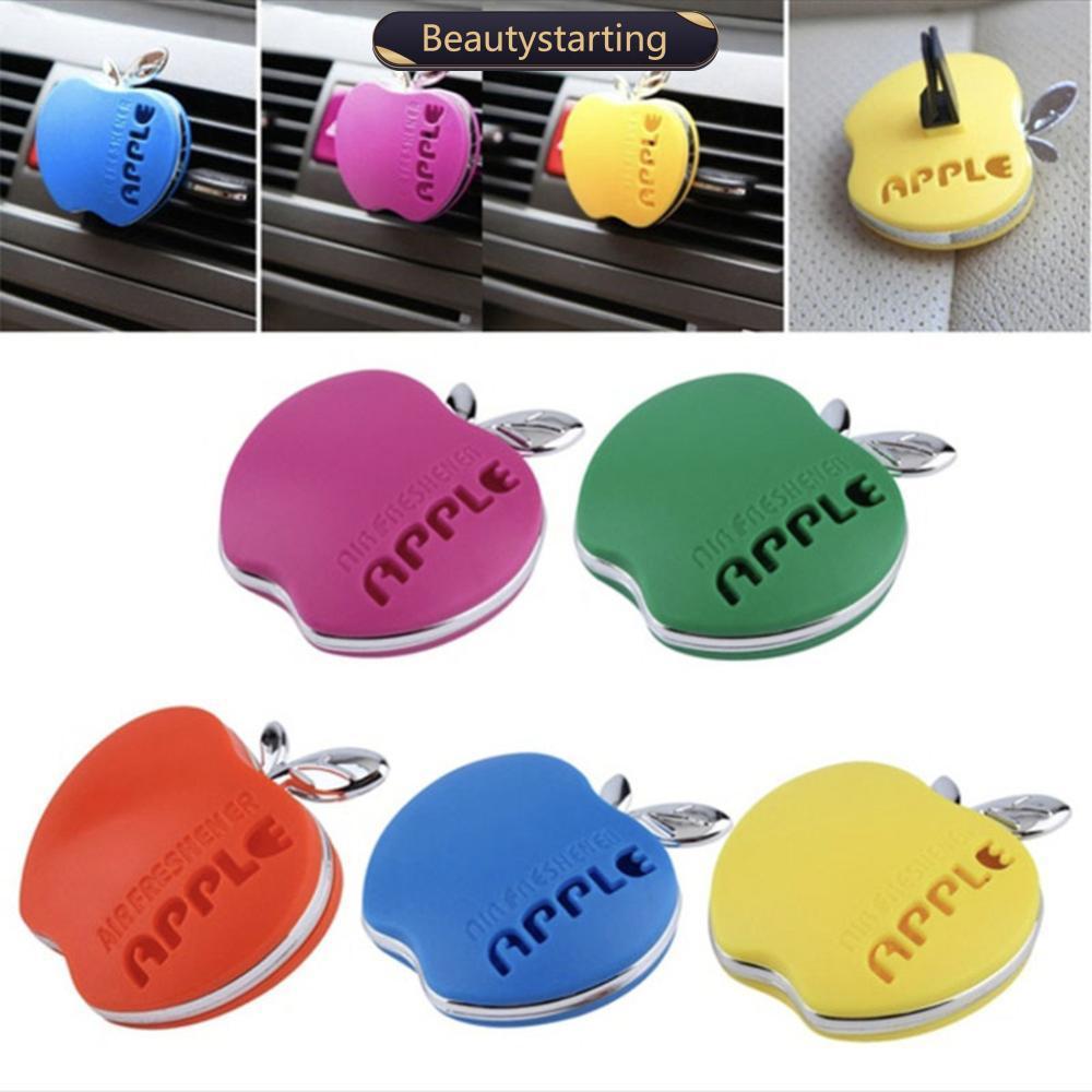BEAUTYSTARTING Bonito Carro Ar Condicionado Ambientador Fragrância Formato De Maçã V9Y9