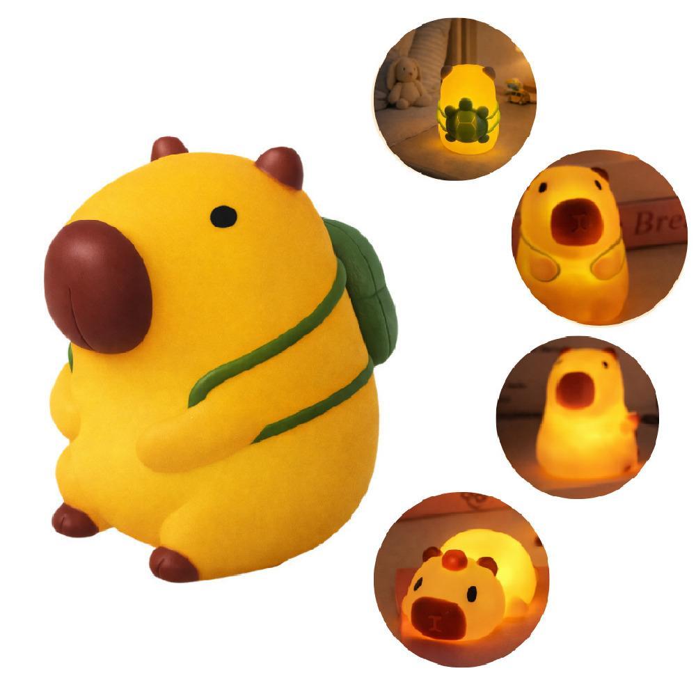 Imagem LUMINARIA CAPIVARA INFANTIL SEM FIO LUZ NOTURNA MINI ABAJUR DECORATIVA RELAXANTE