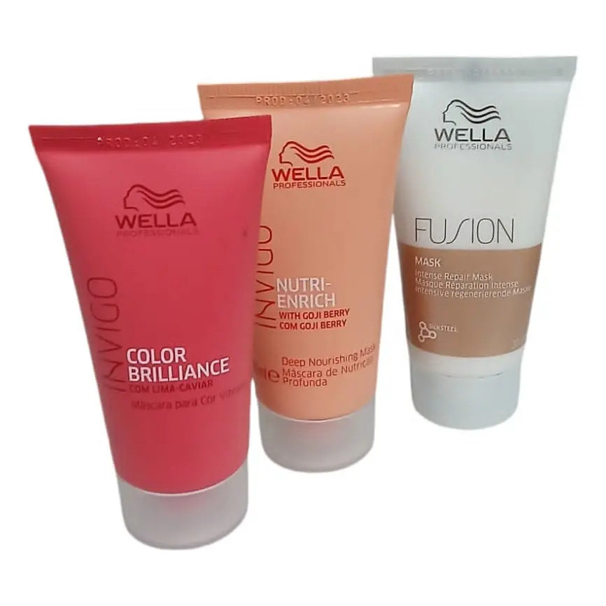Kit Cronograma Mini Masks Wella 30ml (3 Produtos)