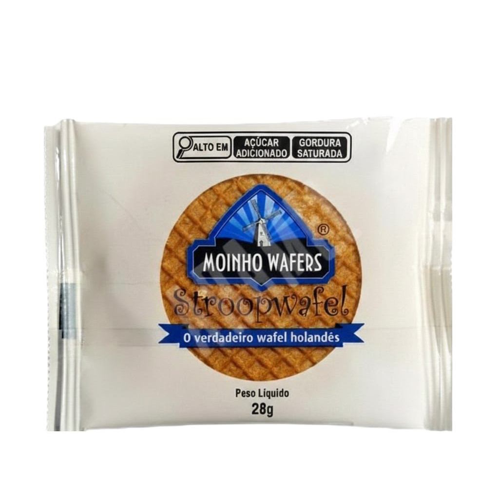 Moinho Wafers BISCOITO STROOPWAFEL UNIDADE 28,5G Importado Original Pronta Entrega