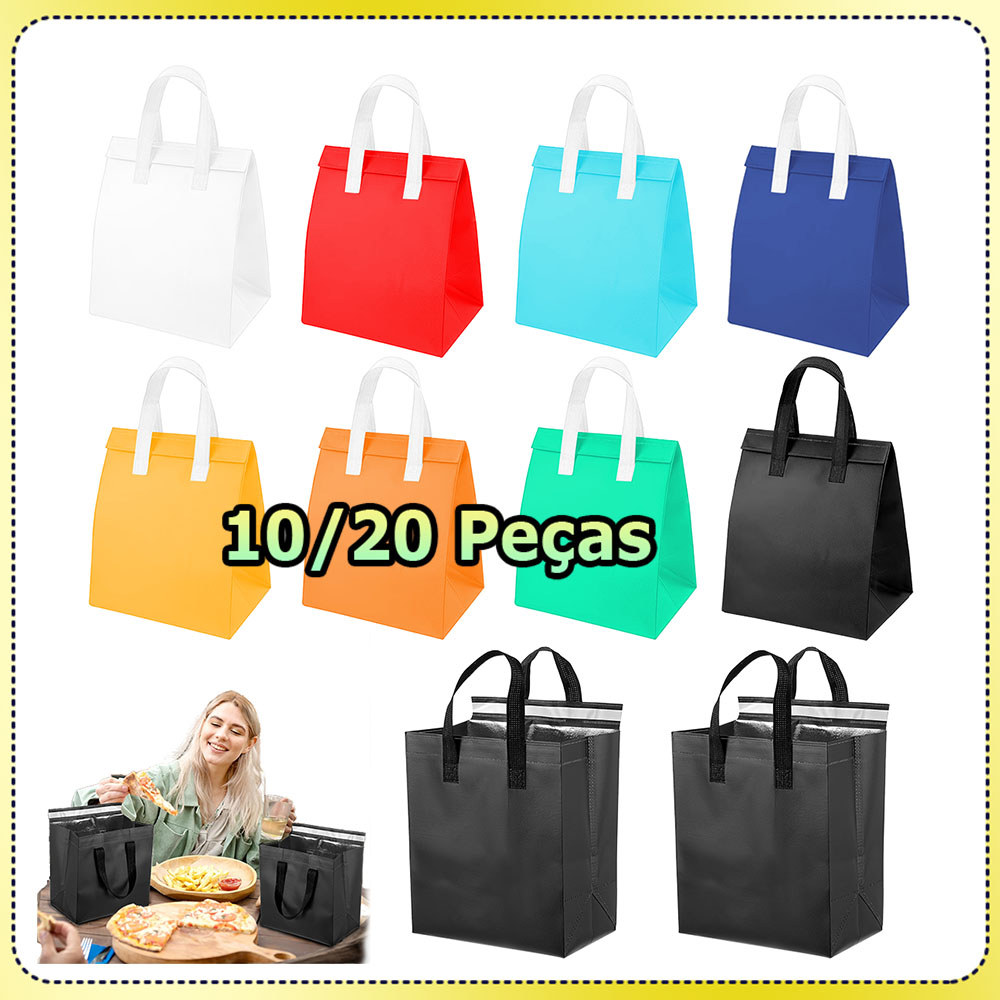 10/20 Bolsa térmica para alimentos bolsa para comida para viagem bolsa térmica bolsa para piquenique bolsa para entrega