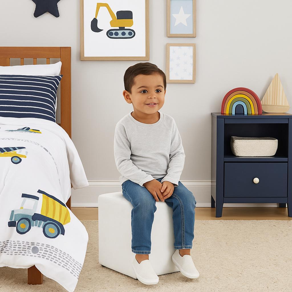 Puff Banquinho Banqueta Mini Pufe Infantil Kids Macio Estofado Aconchegante Decor Infantil Decoração Quarto Crianças