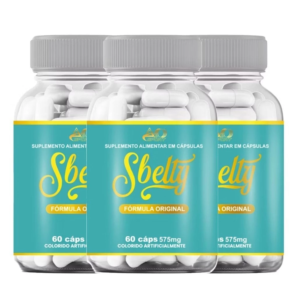 3 Sbelty Premium 60 cápsulas | Seu corpo mais bonito | Promo