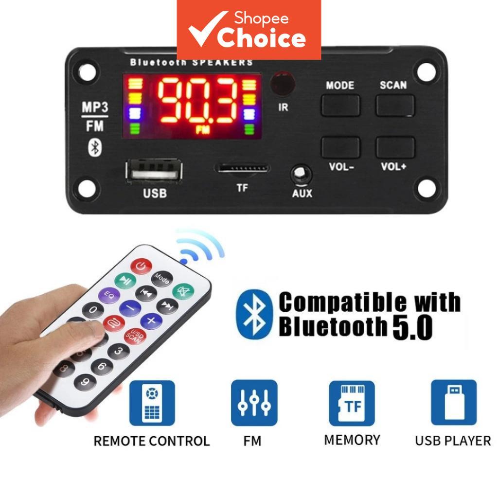 Placa Amplificadora Bluetooth de Classe D Controle Remoto DC 6V-12V para Atualização de Alto-falante DIY