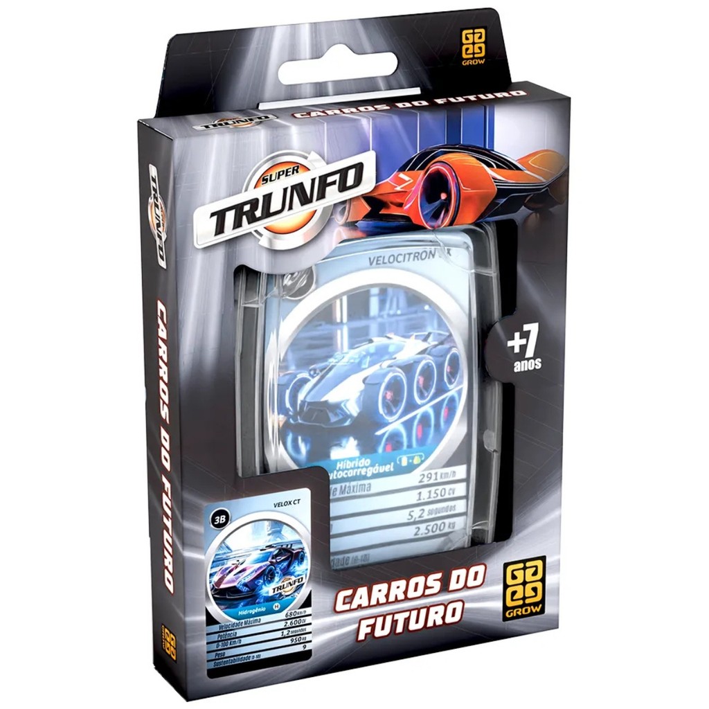 Jogo Super Trunfo Carros Do Futuro 04915 - Grow