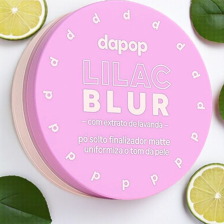 Pó Lilac Blur Dapop – Pó Solto com Efeito Blur, Controle de Oleosidade e Alta Fixação