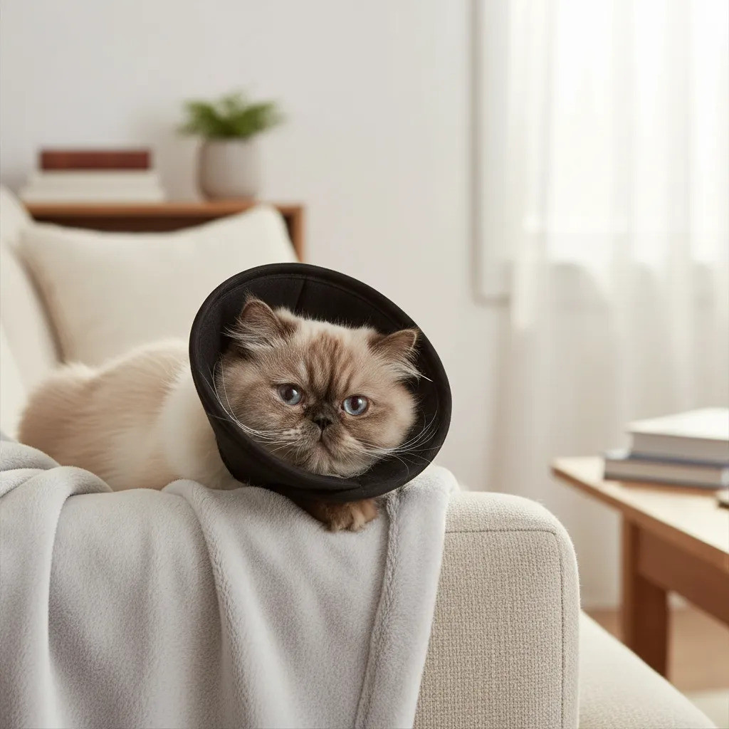Colar Elizabetano Tecido Confortável Gato Felino Tam 1 A 5