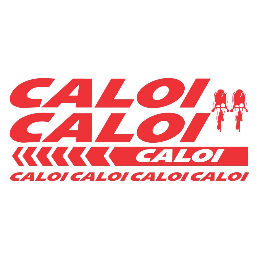 Adesivo de Quadro Caloi Vermelho Bicicleta Mountain Bike Plotter