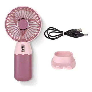 Mini ventilador recarregável de mão e de mesa