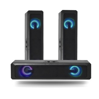 Caixa de Som Gamer Soundbar Profissional Iluminação LED Computador PC Notebook Tv P2/USB