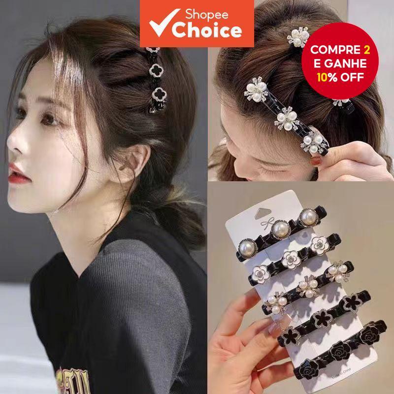 Novo Clipe De Boca De Pato Versátil , Massa Frita , Franja De Camada Dupla Na Lateral Ao Cabelo em Oferta na Shopee