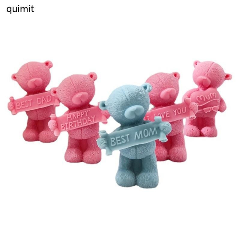 QUIM 3D Bonito Slogan Forma Molde Silicone Resina Epóxi Gesso