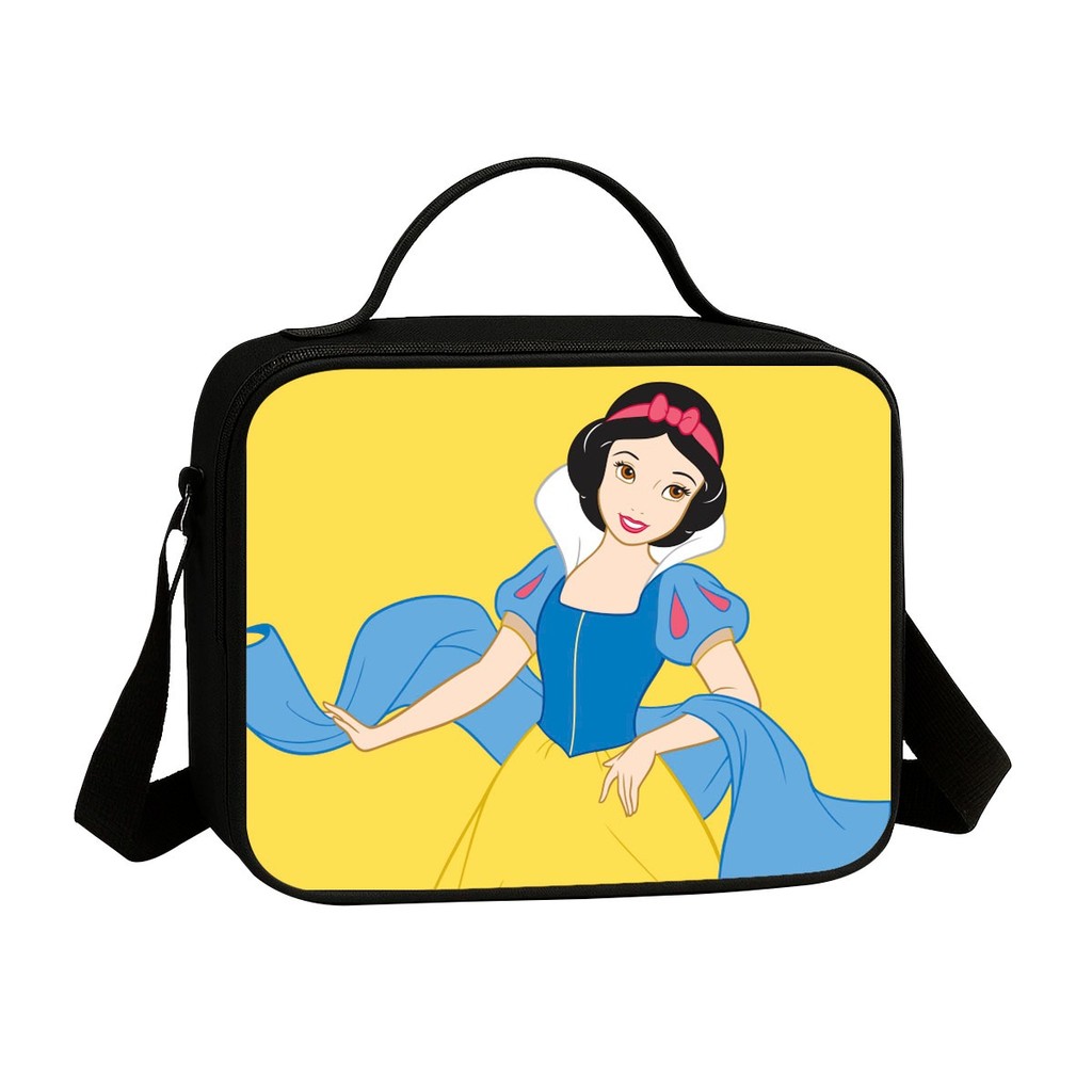 Mochila e/ou Lancheira Térmica Escolar Infantil Princesa Neve Branca Estampa Menina Kit ou Avulsa