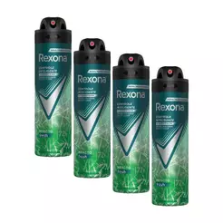 Kit 4 Desodorantes Rexona Motionsense Men Antitranspirante Aerossol Impacto 150ml