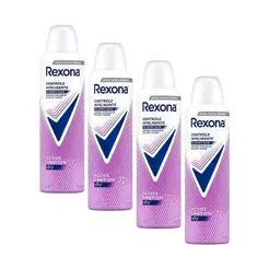 Kit 4 Desodorantes Rexona Motionsense Antitranspirante Aerossol Active Emotion 150ml