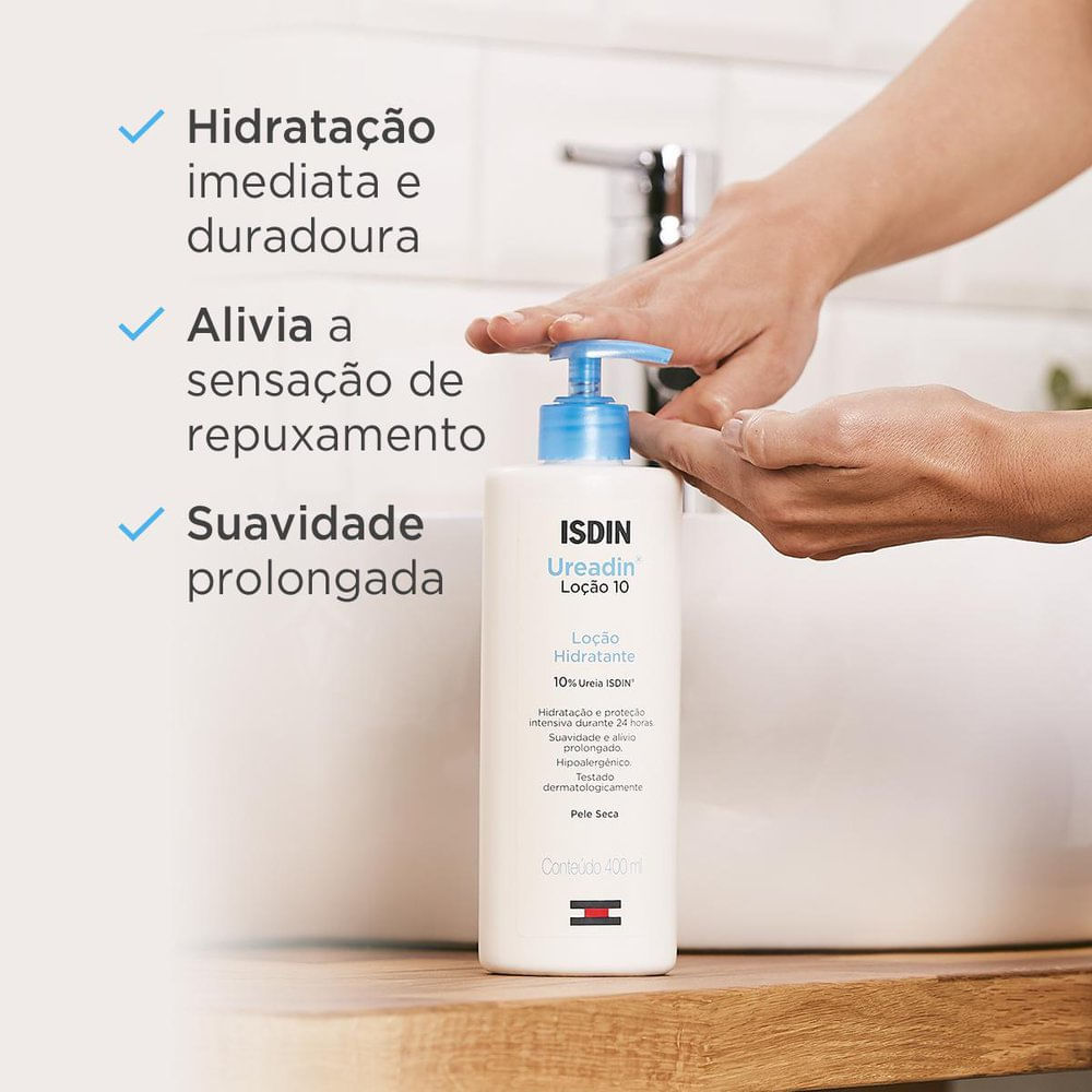 Detalhes do Loção Hidratante Corporal Isdin Ureadin 10% 400ml