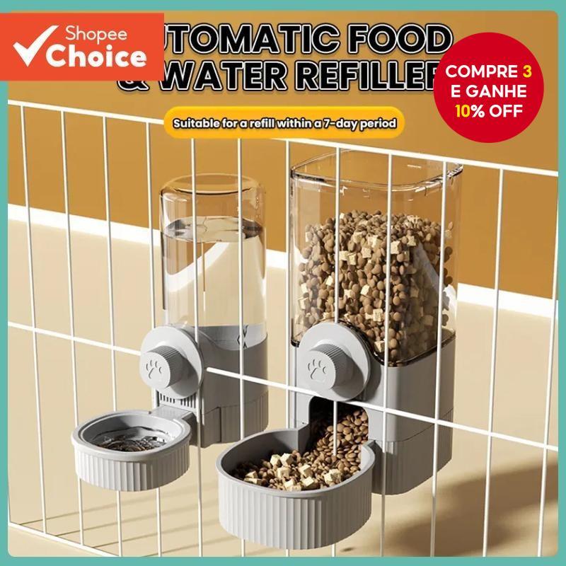 Alimentador Automático De 1 Unidade Para Cães , Gatos De Estimação , Suprimentos , Dispensador De Água Tigela De Comida