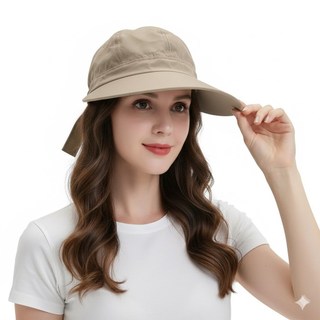 Boné Viseira Feminina Tactel Aba Larga Proteção ao sol (Chapeu lindo)