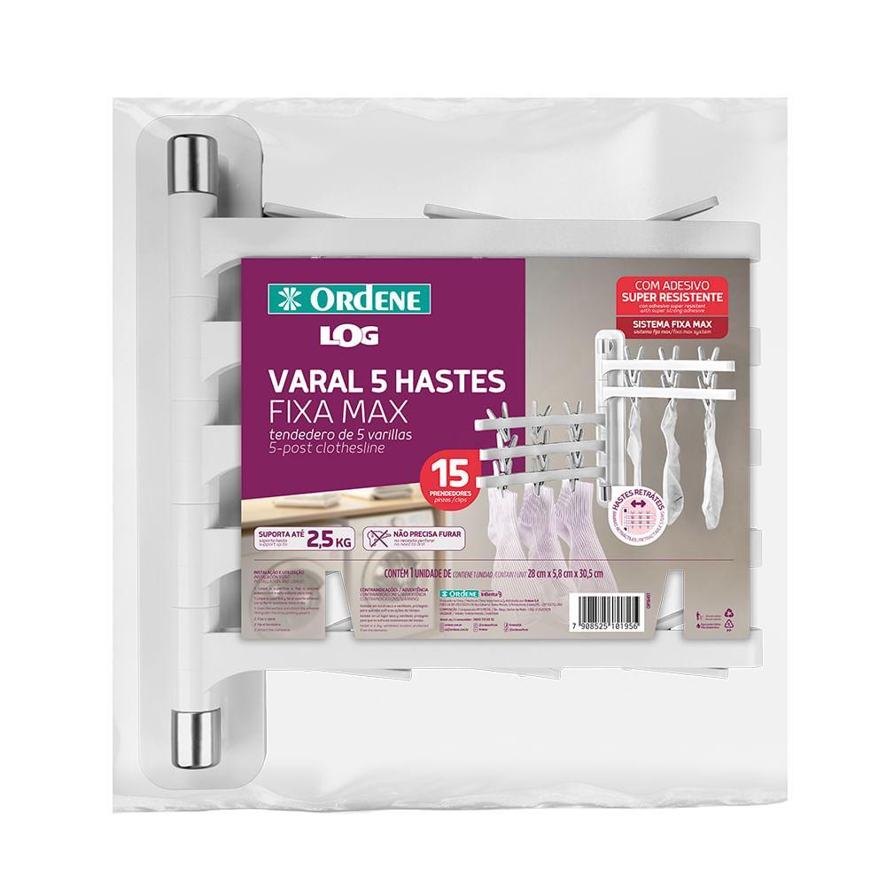 Varal com 5 Hastes Fixa Max Log Ordene