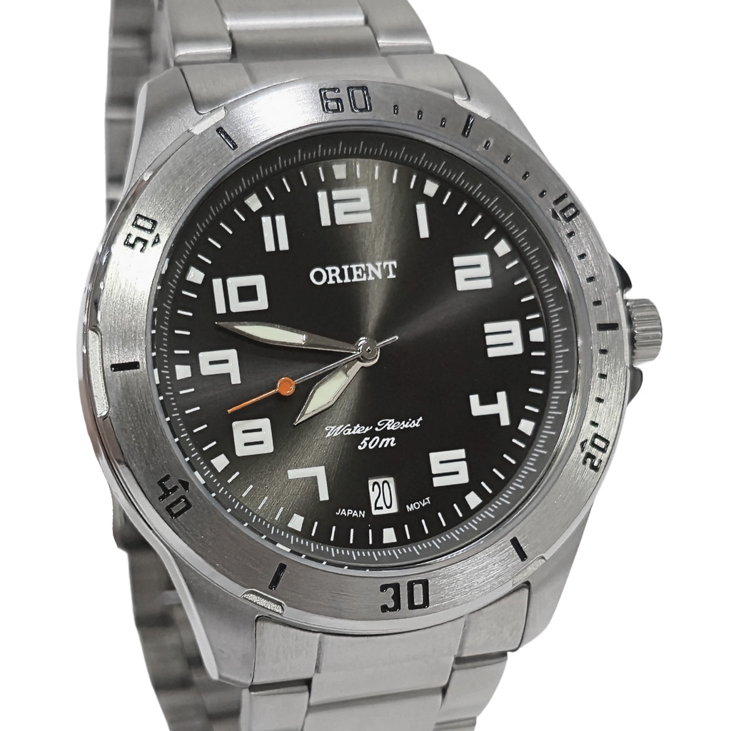 Relógio Orient Analógico Masculino Prateado MBSS1155A G2SX