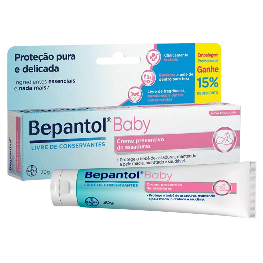 Creme Preventivo De Assaduras Bepantol Baby 30g em Oferta na Shopee