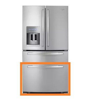 Borracha  GELADEIRA WHIRLPOOL GZ25FSRXYY - 865x530  GAVETA INFERIOR