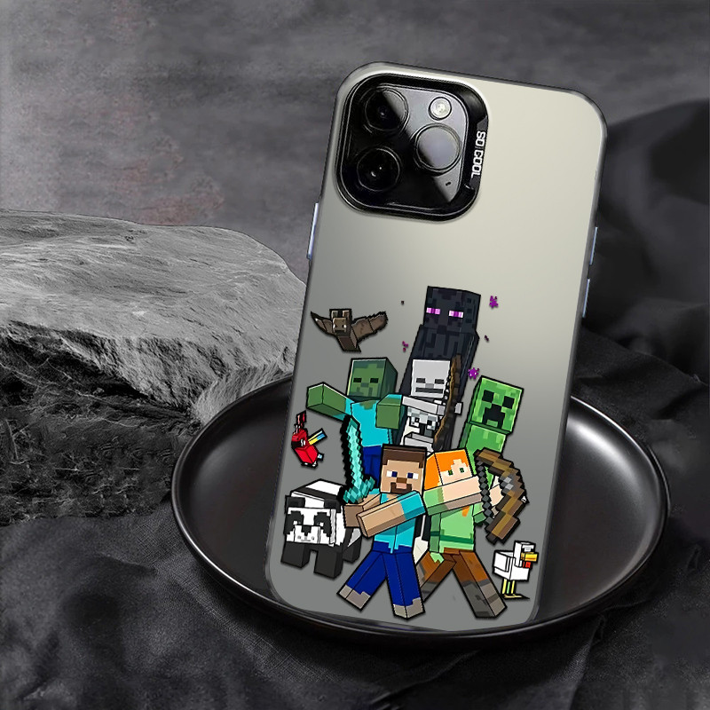 Capinha de Minecraft para iPhone xr xs max 16 15 14 13 12 11 pro max 17 plus Capa em Oferta na Shopee