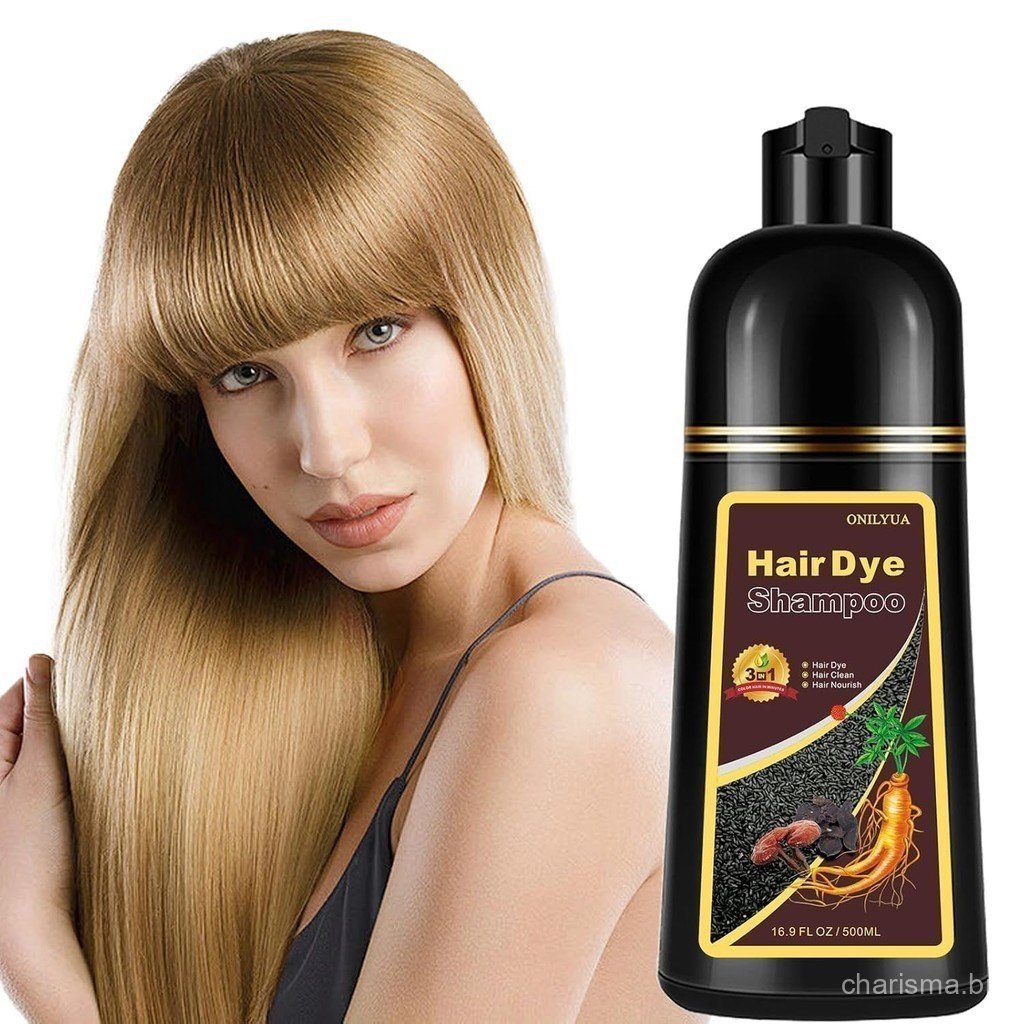 Este shampoo é adequado para cabelos grisalhos escuros, bem como tinturas de cabelo castanho e preto de longa duração em
