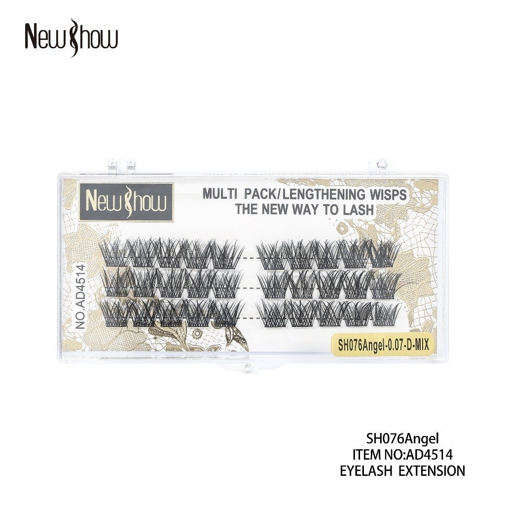 NewShow Cílios Tufos Sem Nó anjo/Sereia 0.07--D MIX Extensão de Cilios Alongamento/PACOTE MÚLTIPLO em Oferta na Shopee