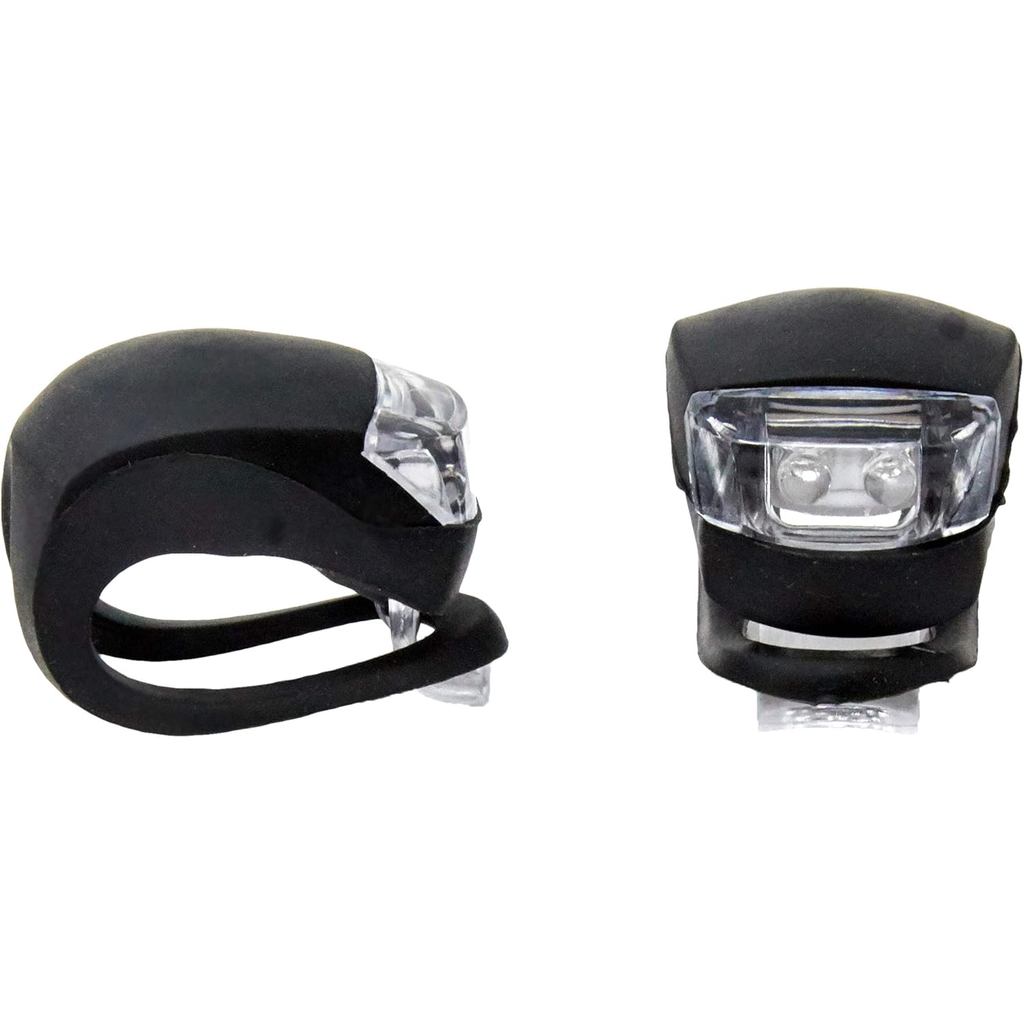 Kit Farol Em Silicone Dianteiro e Traseiro para Bike com Ajuste de Freq e Intensidade Atrio BI049