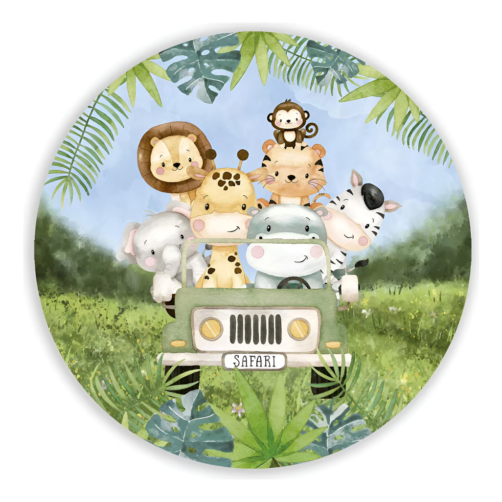 Mini Painel Redondo 50x50 Safari Vest Fácil