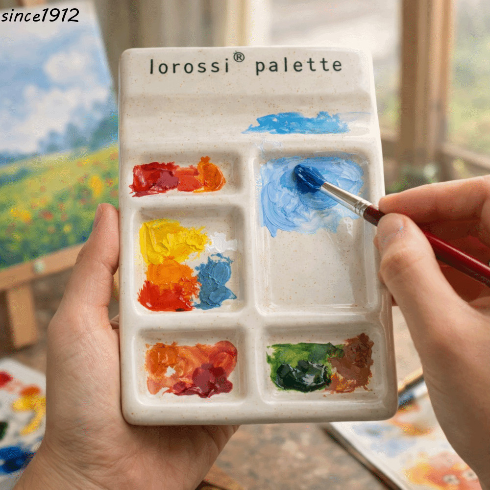 Paleta De Esmalte SINCE , Portátil De Pintura Cerâmica Resistente A Manchas Mistura De Cores Lisas