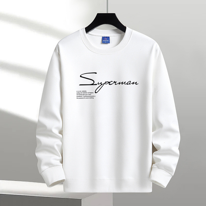 Outono inverno forro de lã engrossado sem capuz em torno do pescoço moletom masculino solto tamanho grande primavera out