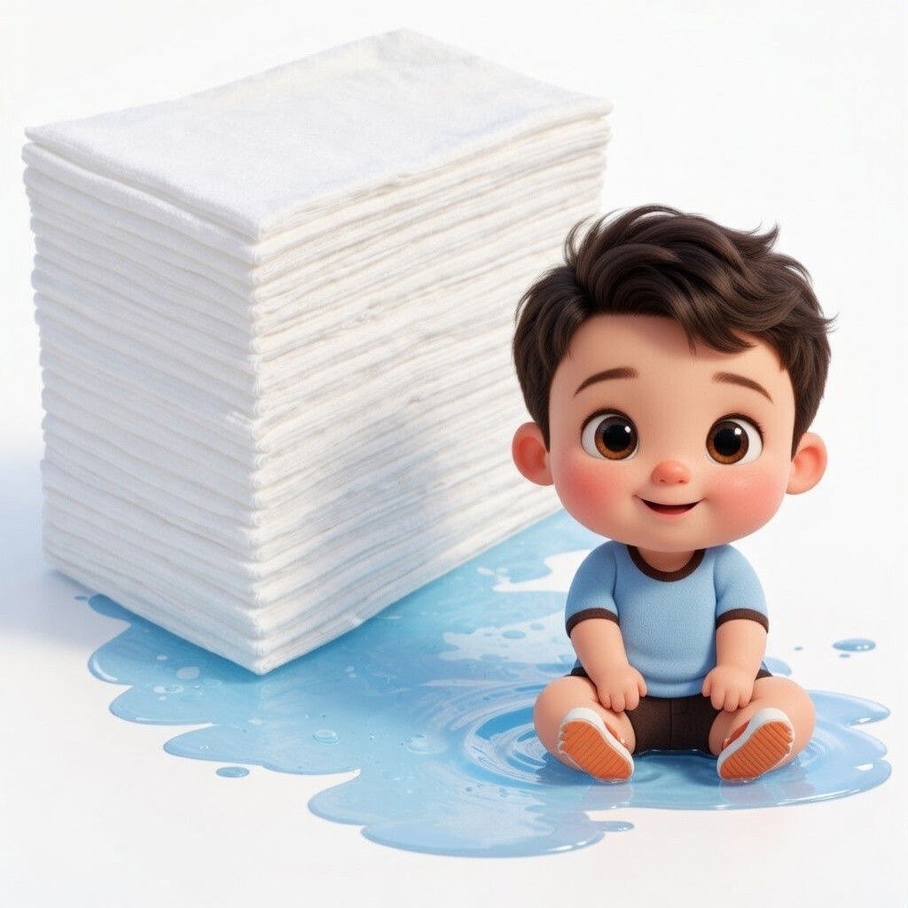 100un Lenço Seco Descartável Para Bebê Ideal para Limpeza e Cuidados de Higiene Infantil