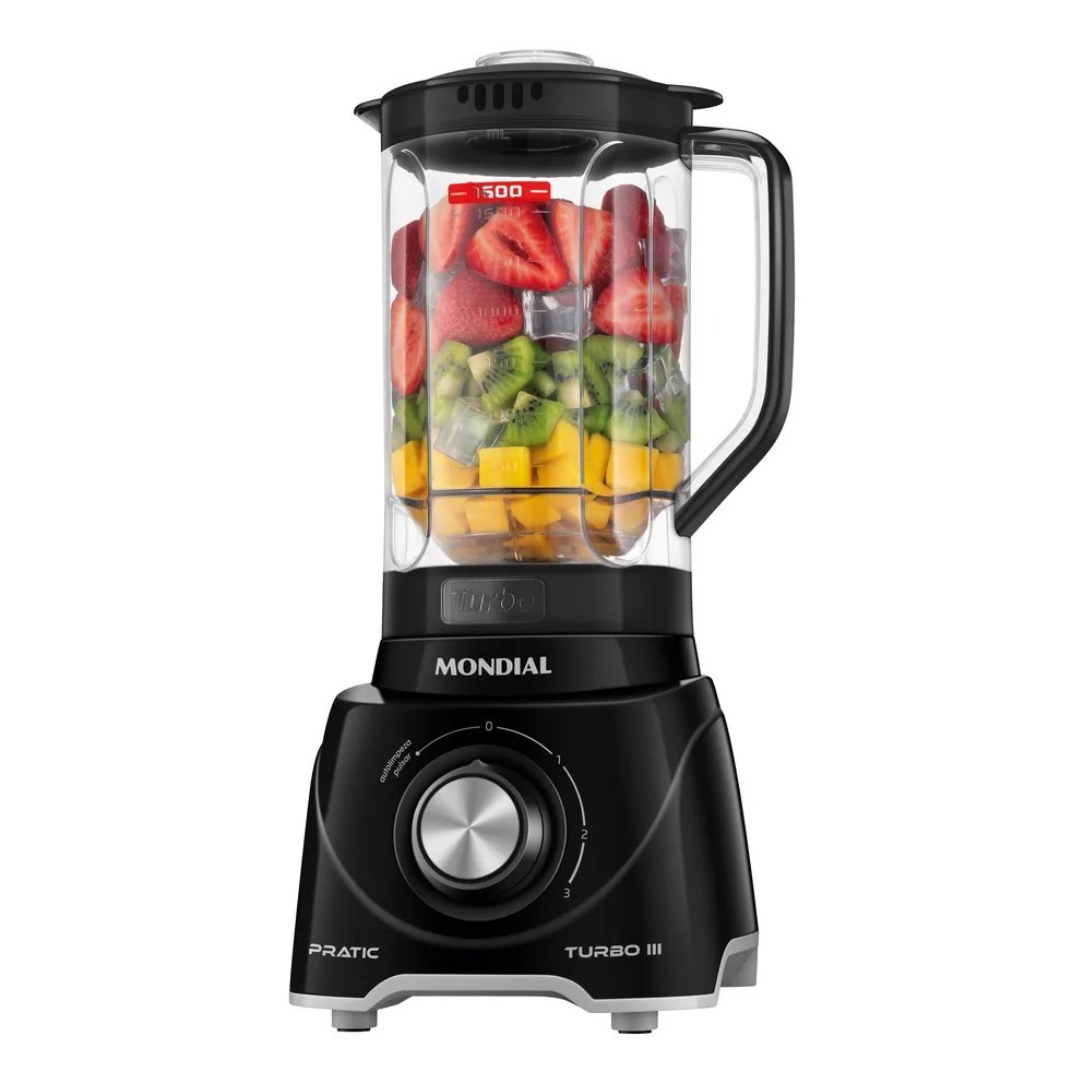 Liquidificador Pratic Turbo III, Mondial, 550W