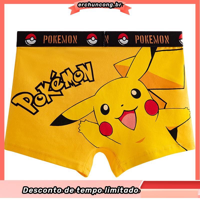 4 Pcs/set Boys Underwear Algodão Homem-Aranha Pokemon Pikachu Super-Herói Respirável Cuecas Para Crianças Boy New