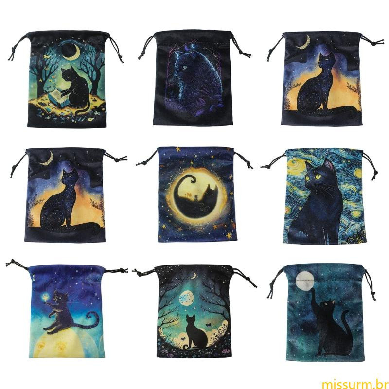 Melhor Bolsa Joias, Saco Cordão, Bolsa de Veludo Tarot, Cartas de Jogo e Oráculo, Bolsa de Armazenamento e