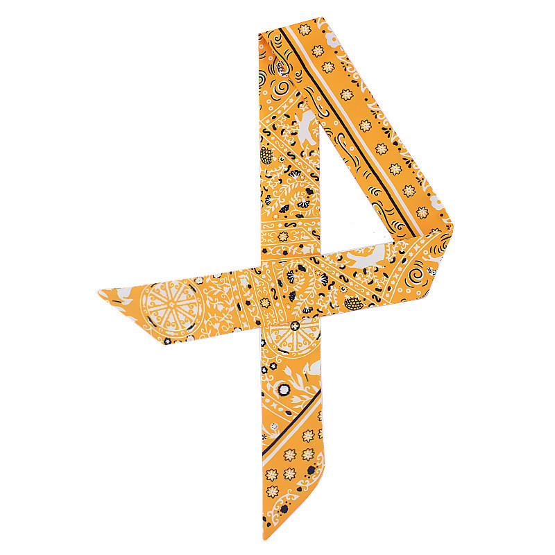 Maitong lenço de seda novo estilo boêmio simulação lenço de seda atacado gravata saco alça pequeno lenço de seda arco ba