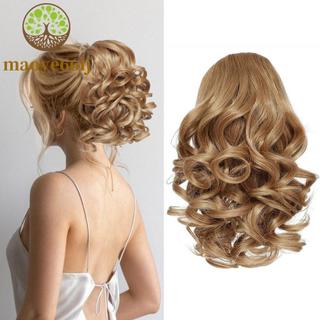 Peruca de rabo de cavalo com cordão MAOYE66, peruca de cabelo curto e cacheado, acessório de cabelo