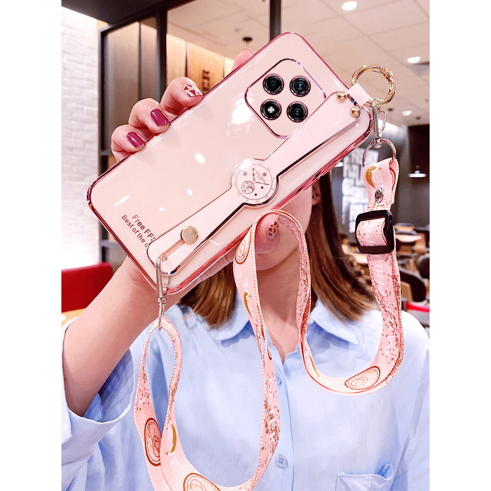 Adequado para Huawei Thunderbird FF1 Capa de telefone F810 Pulseira 5G Capa protetora de Silicone Cordão transversal FFL