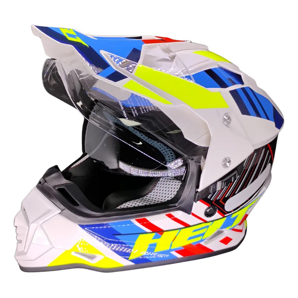 Capacete Helt Cross Vision Glass Town Tamanho 58