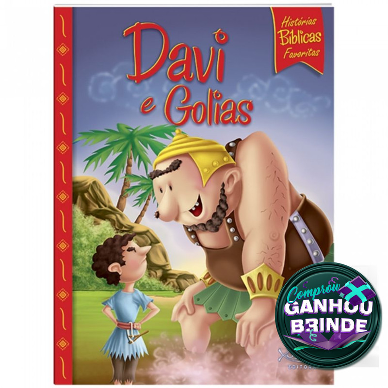 Livro Histórias Bíblicas Favoritas: Davi e Golias | Ilustrada Infantil | SBN