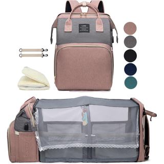 Mochila de Fraldas com Trocador: Bolsas de Bebê Rosa para Meninas e Meninos, Presentes para Novas Mães, Essenciais para 