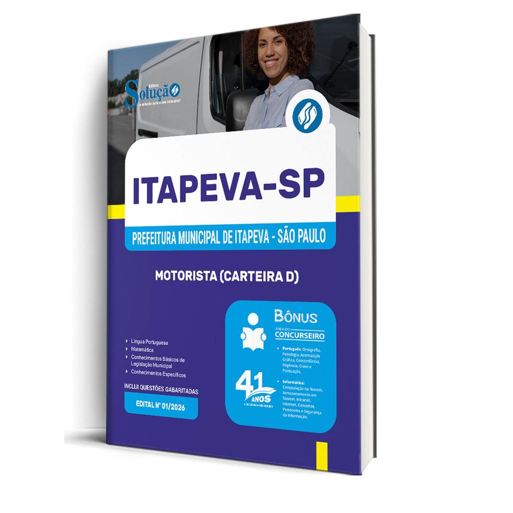 Apostila Prefeitura de Itapeva - SP  - Motorista (CNH D)