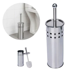 Escova Sanitária Para Limpeza de Vaso de Banheiro Aço Inox