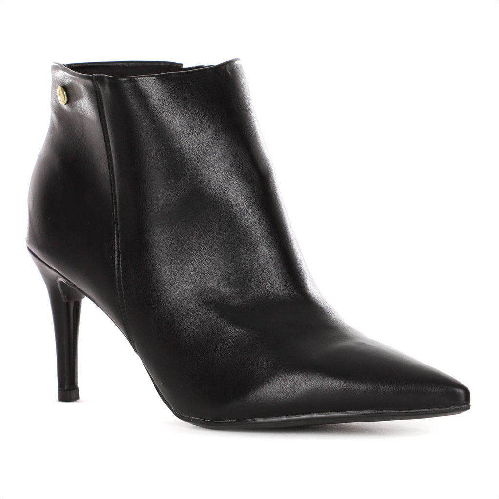 Bota Vizzano Cano Curto Salto Fino Preto - Feminino