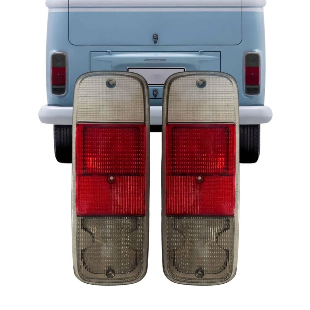 Par Lente Lanterna Traseira Pisca Fume Para Kombi Clipper ETE7341FM