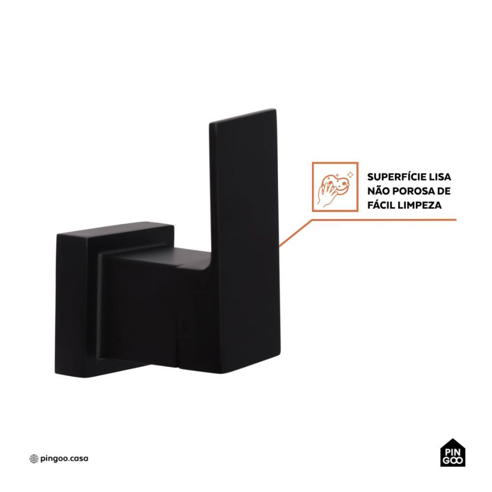 Acabamento de Misturador Monocomando para Banheiro Purangi Pingoo - Preto — imagem 2 de 2